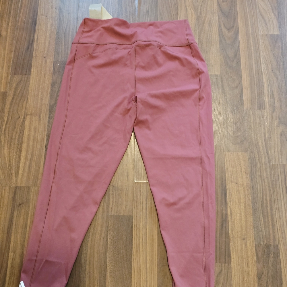 adidas Women's Rose Pink High-Waist Leggings - Picture 8 of 10